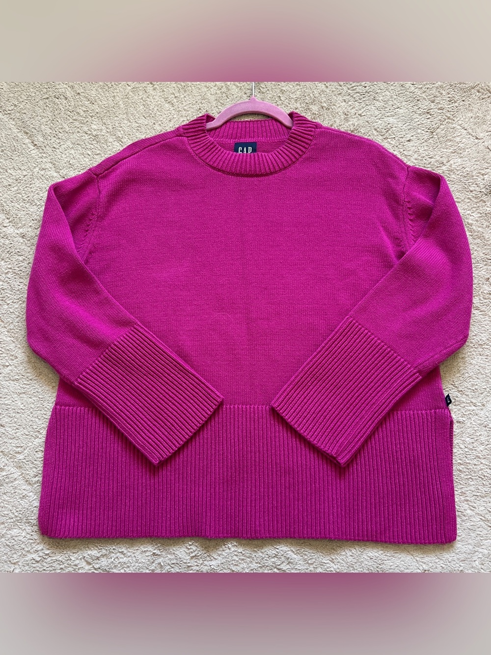 GAP Cotton Chunky Knit Sweater Minimalist Preppy Capsule Cottage Coastal Sz M